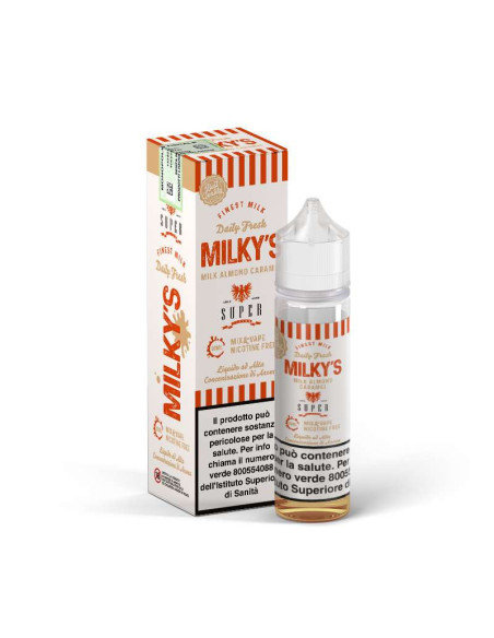 Milky's Almond Caramel Mix&Vape Super Flavor - 0mg - 30ml Latte Caramello e Mandorle - Vaporart