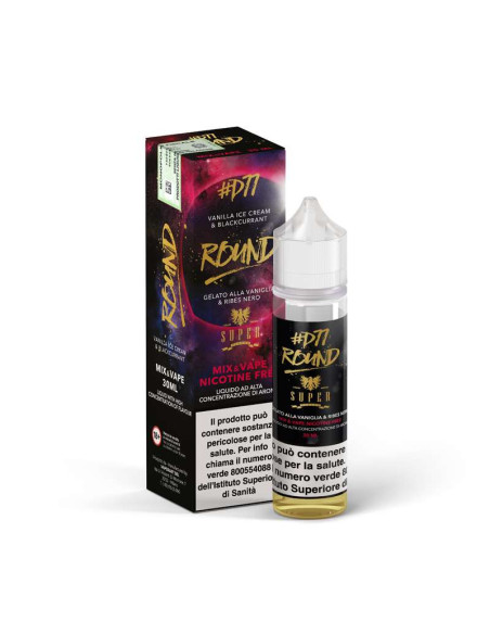 Round D77 Super Flavor Mix&Vape 30 ml - 0mg - 30ml Gelato alla Vaniglia e Ribes - Vaporart