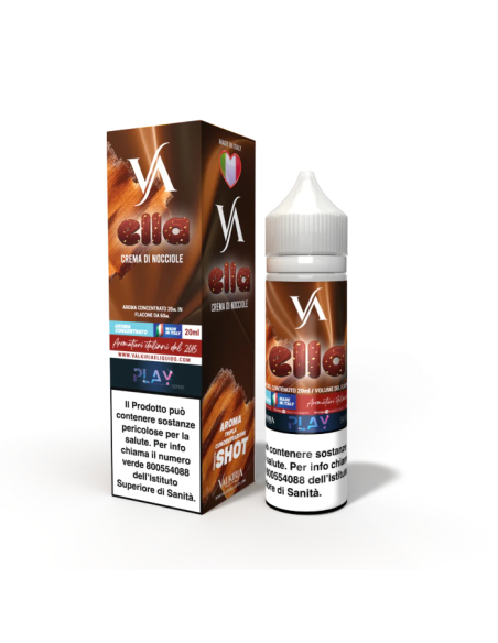 Ella Play Aroma Shot 20ml 0mg Crema di Nocciole e Caramello - Valkiria (CON TASSELLO)