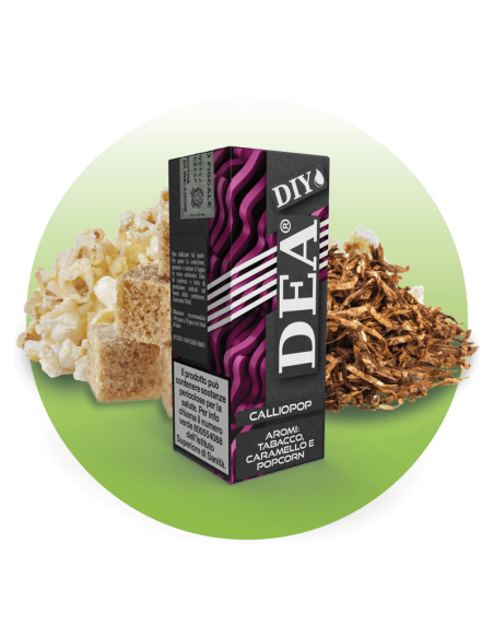 CallioPOP DIY Aroma Concentrato 10ml Tabacco Biondo Pop Corn e Zucchero - DEA (CON TASSELLO)