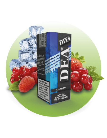 19 Khanty DIY Aroma Concentrato 10ml Frutti Rossi e Ghiaccio - DEA (CON TASSELLO)