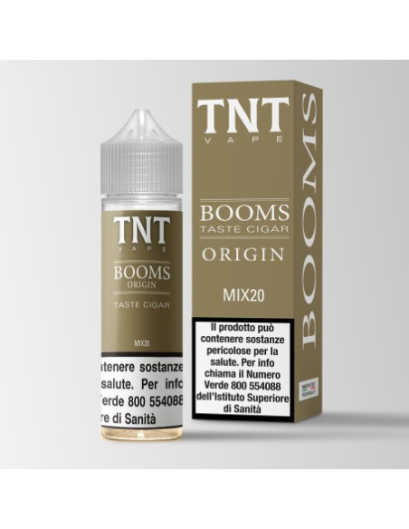 Booms Origin Aroma Shot 20ml 0mg Tabacco Booms e Distillati Pregiati - TnT Vape (CON TASSELLO)