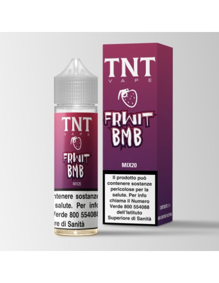 Fruit Bomb Aroma Shot 20ml 0mg More Lamponi Ribes Rossi Fragoline di bosco e Ibisco - TNT Vape (CON TASSELLO)