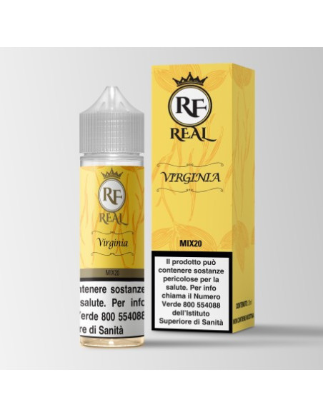 Real Virginia Aroma Shot 20ml 0mg Tabacco Virginia e Cioccolato Bianco - TNT Vape (CON TASSELLO)