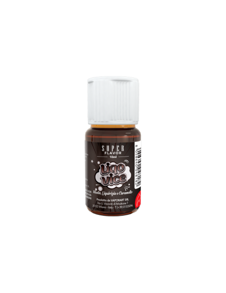 LiqoVice Aroma Concentrato 10ml Liquirizia Menta e Caramello - Super Flavor (CON TASSELLO)