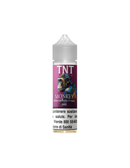 Monkey Animals shot 20ml 0mg Banana Fragola - TNT Vape (CON TASSELLO)