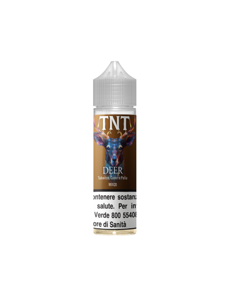 Deer Animals shot 20ml 0mg Tabacco pelle e cuoio - TNT Vape (CON TASSELLO)
