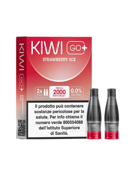 KIWI GO PLUS STRAWBERRY ICE 20MG 2ML PODS (CON TASSELLO)