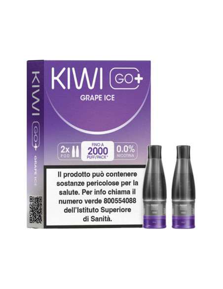 KIWI GO PLUS GRAPE ICE 20MG 2ML PODS (CON TASSELLO)
