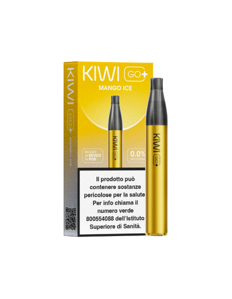 KIWI GO PLUS STARTER KIT MANGO ICE 20MG SIGARETTA USA E GETTA (CON TASSELLO)