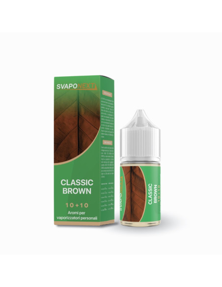 Classic Brown Mini Shot Aroma 10+10 Tabacco Morbido - SvapoNext (CON TASSELLO)