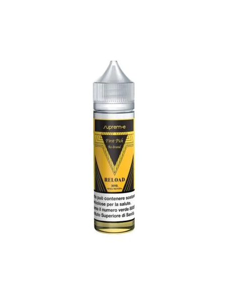 First Pick Re-Brand Reload Aroma Shot 20ml 0mg Tabacco Virginia Vaniglia e Zucchero di Canna - Suprem-e (CON TASSELLO)