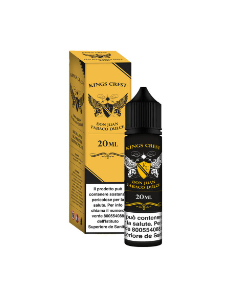 Don Juan Tabaco Dulce Aroma shot 20ml 0mg Tabacco e Miele - Kings Crest (CON TASSELLO)