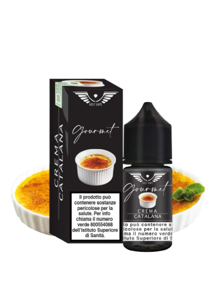 Crema Catalana - GOURMET - Aroma Mini Shot 10+20 - crema e zucchero caramellato - Holy Vape (CON TASSELLO)