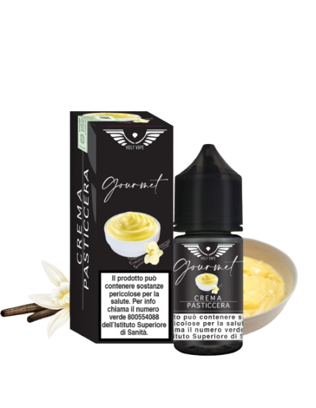 Crema Pasticcera - GOURMET - Aroma Mini Shot 10+20 crema e vaniglia - Holy Vape (CON TASSELLO)