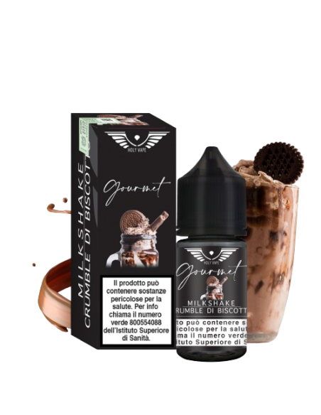Milkshake e Crumble di Biscotto - GOURMET - Aroma Mini Shot 10+20 - Holy Vape (CON TASSELLO)