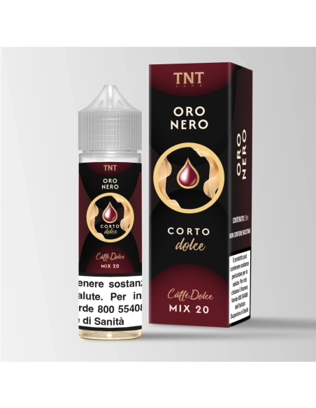 Corto Dolce - Oro Nero - Aroma Shot 20ml 0mg Distillato di Caffè Espresso Dolce - TnT Vape (CON TASSELLO)